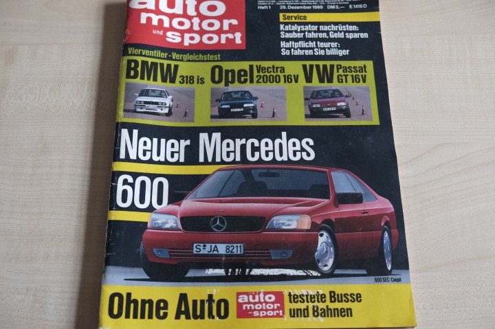 Deckblatt Auto Motor und Sport (01/1989)